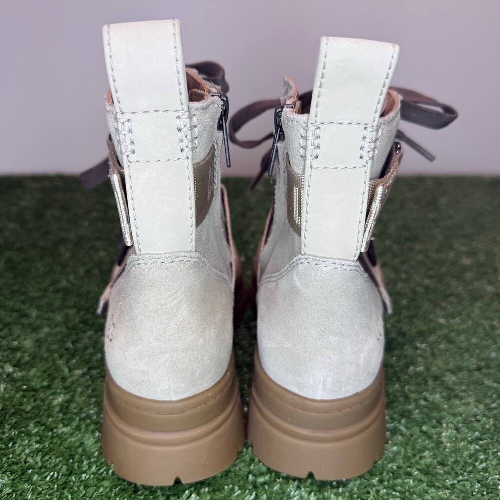 UGG ASHTON SHORT LACE UP BURNT CEDAR BROWN SUEDE COMBAT BOOTS SIZE 7 WOMEN - Picture 5 of 6